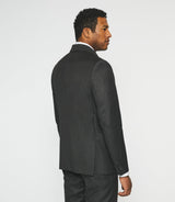 2-button suit in khaki wool LATIN