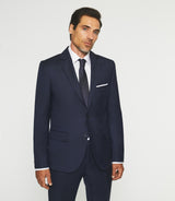 Costume 2 boutons en laine bleu marine LATIN IZAC