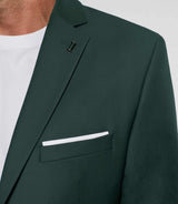 Costume 2 boutons en laine vert LIMONE - IZAC