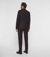 Costume 2 boutons en laine violet LIMONE - IZAC