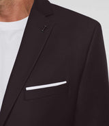 Costume 2 boutons en laine violet LIMONE - IZAC