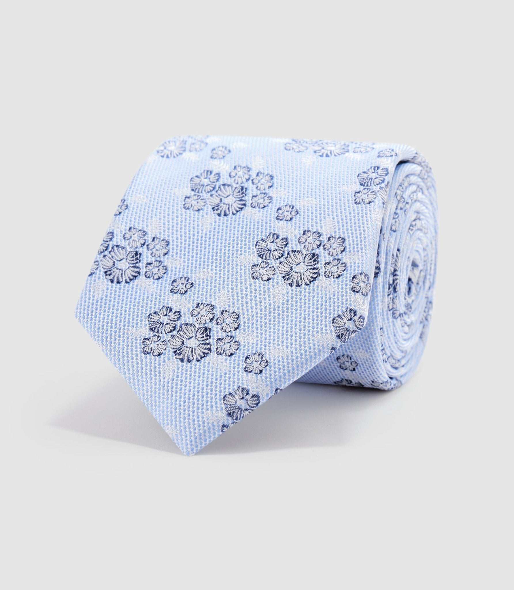 Cravate 8cm bleu ciel "Ubert" - IZAC