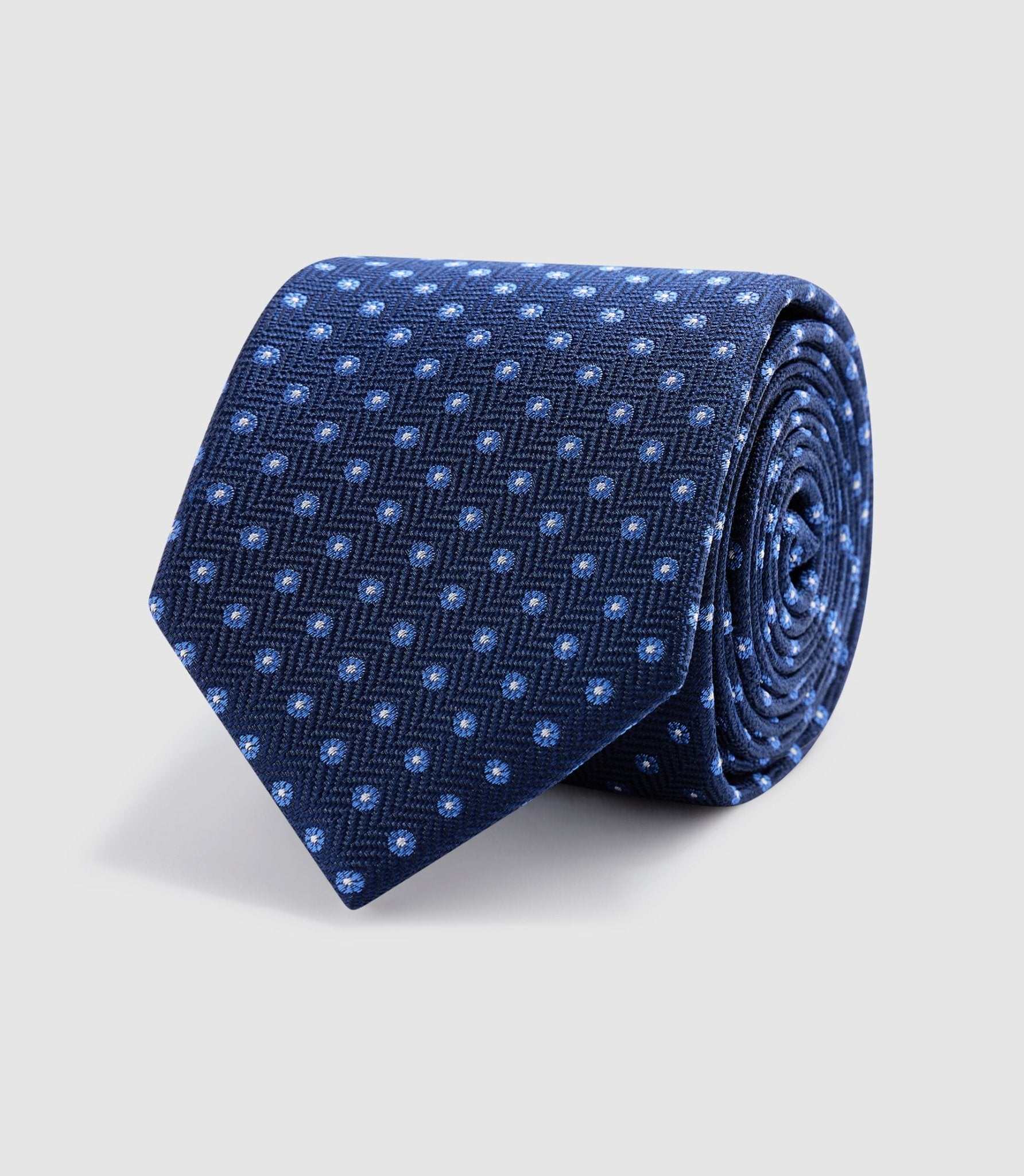 Cravate 8cm marine "Uriell" - IZAC