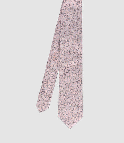Cravate à motifs liberty rose - IZAC
