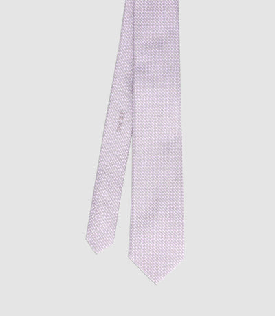 Cravate avec tissu à motifs parme - IZAC