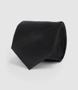 Cravate en soie noir à motifs UNIVERS - IZAC