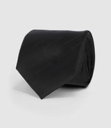 Cravate en soie noir à motifs UNIVERS - IZAC