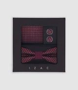 Coffret à motifs bordeaux - IZAC