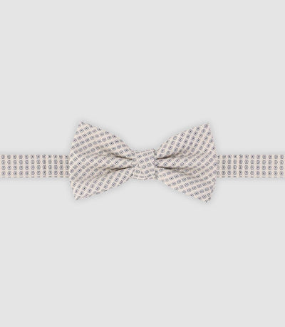 Nœud papillon à motifs écru - IZAC