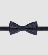 Navy silk bow tie NPDUOTHIMEO