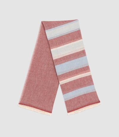 Écharpe à rayures rose et ciel XABI - IZAC
