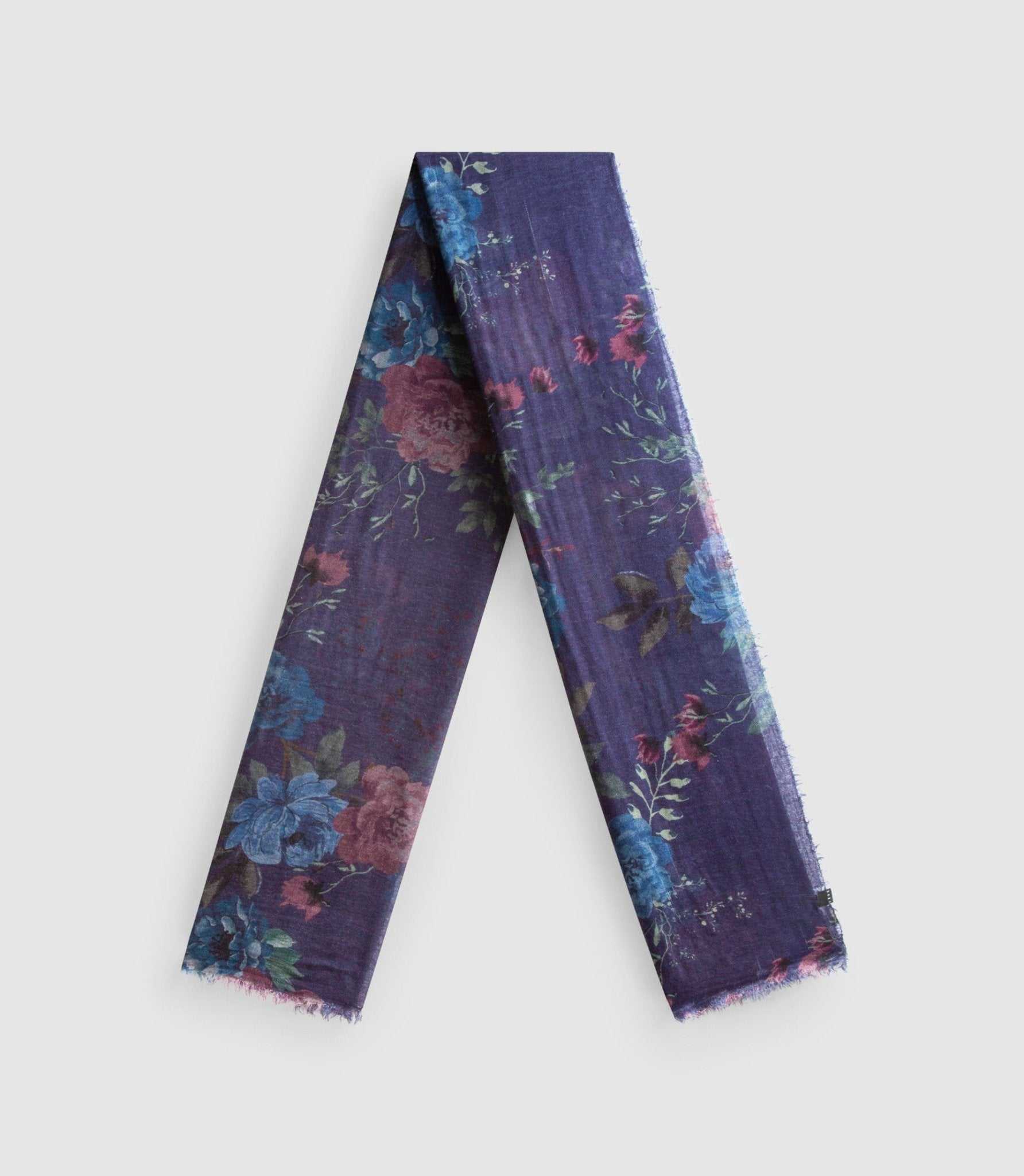 Echarpe imprimée marine "Iman" - IZAC