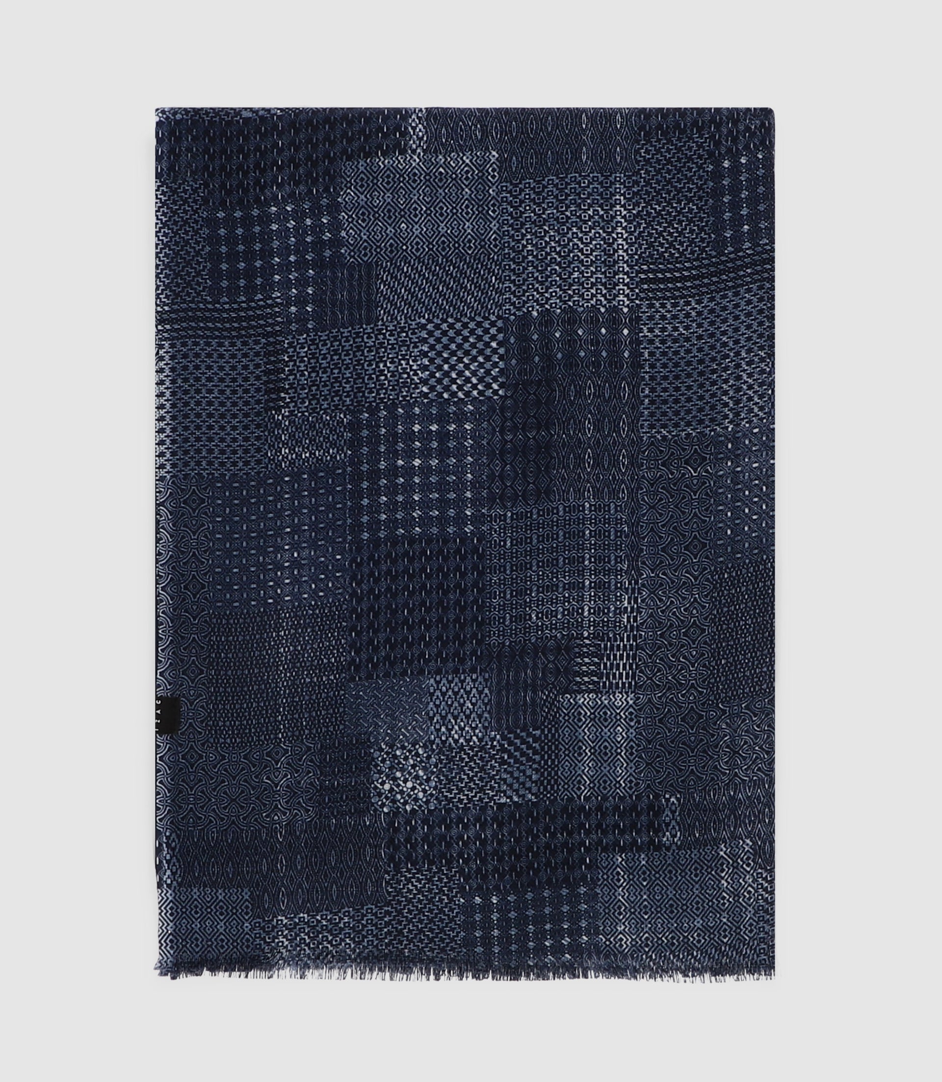 Chèche à imprimé marine ADELE IZAC