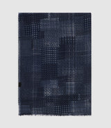 Chèche à imprimé marine ADELE IZAC