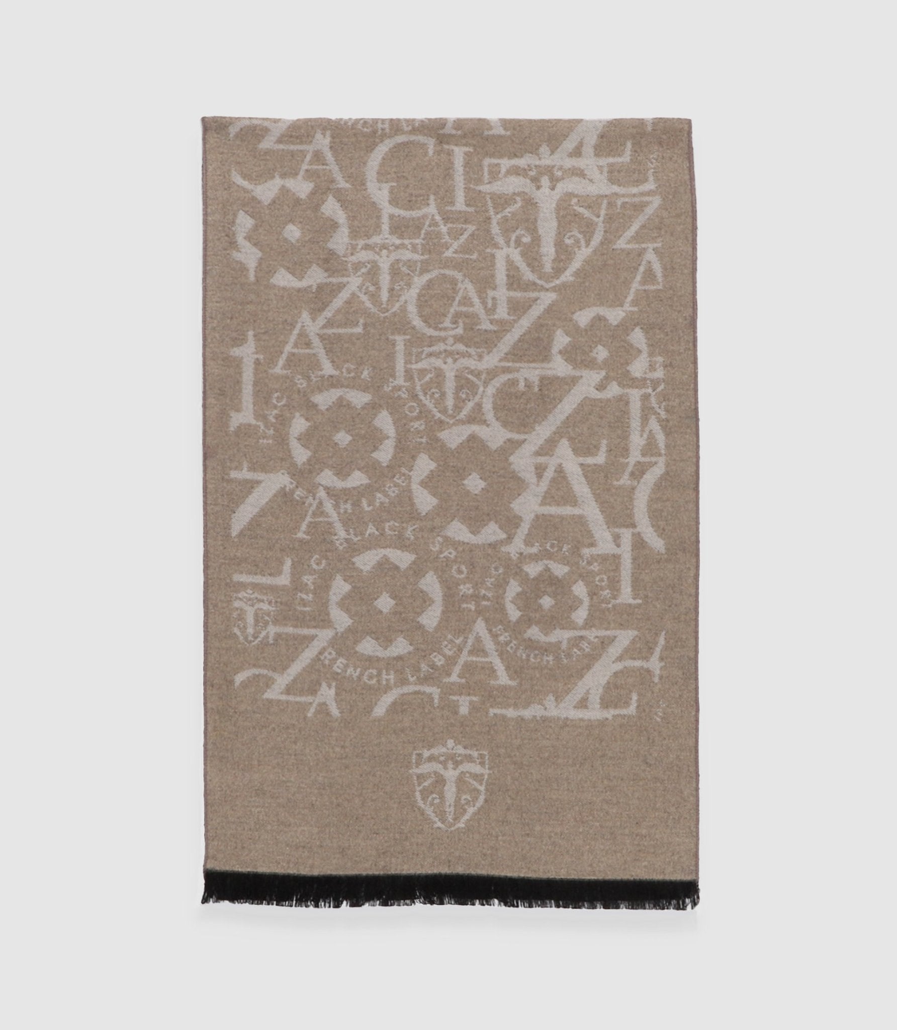 Echarpe avec logo beige ADRIANO - IZAC