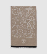 Echarpe avec logo beige ADRIANO - IZAC