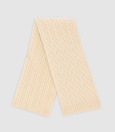 Echarpe unie à torsade écrue XIDIA - IZAC