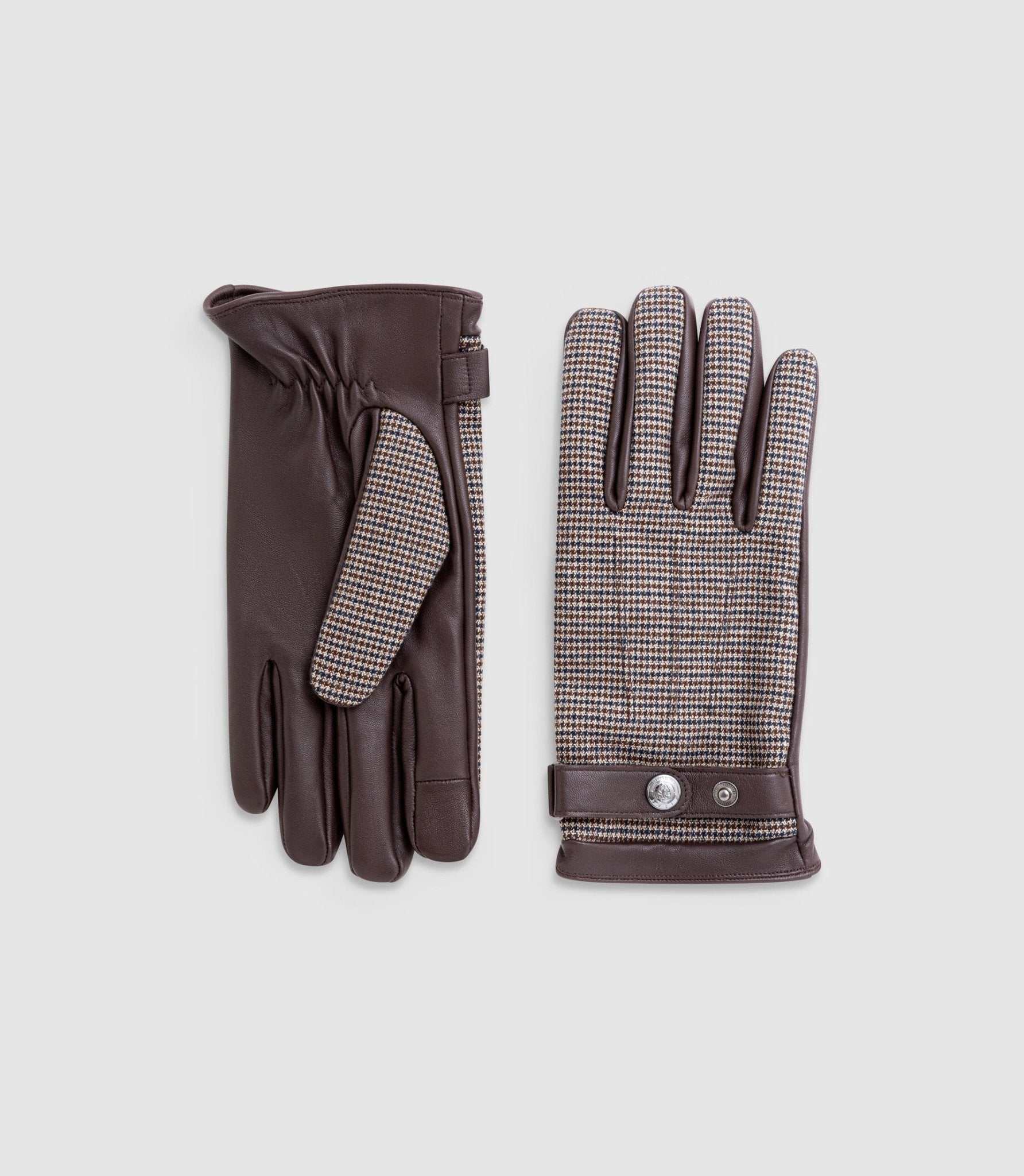 Gants en cuir marron "Zack" - IZAC