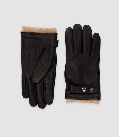 Gants en cuir marron UHULE - IZAC