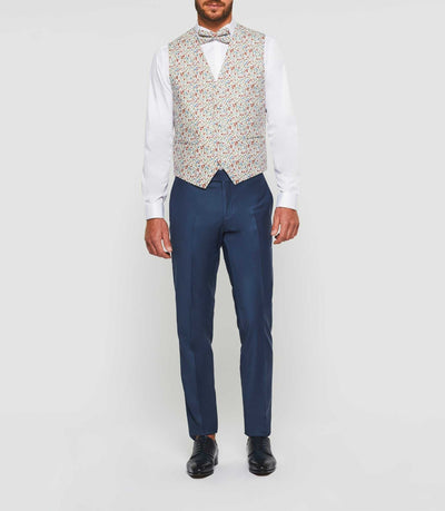 Gilet de costume cérémonie imprimé rouge "Julien" - IZAC