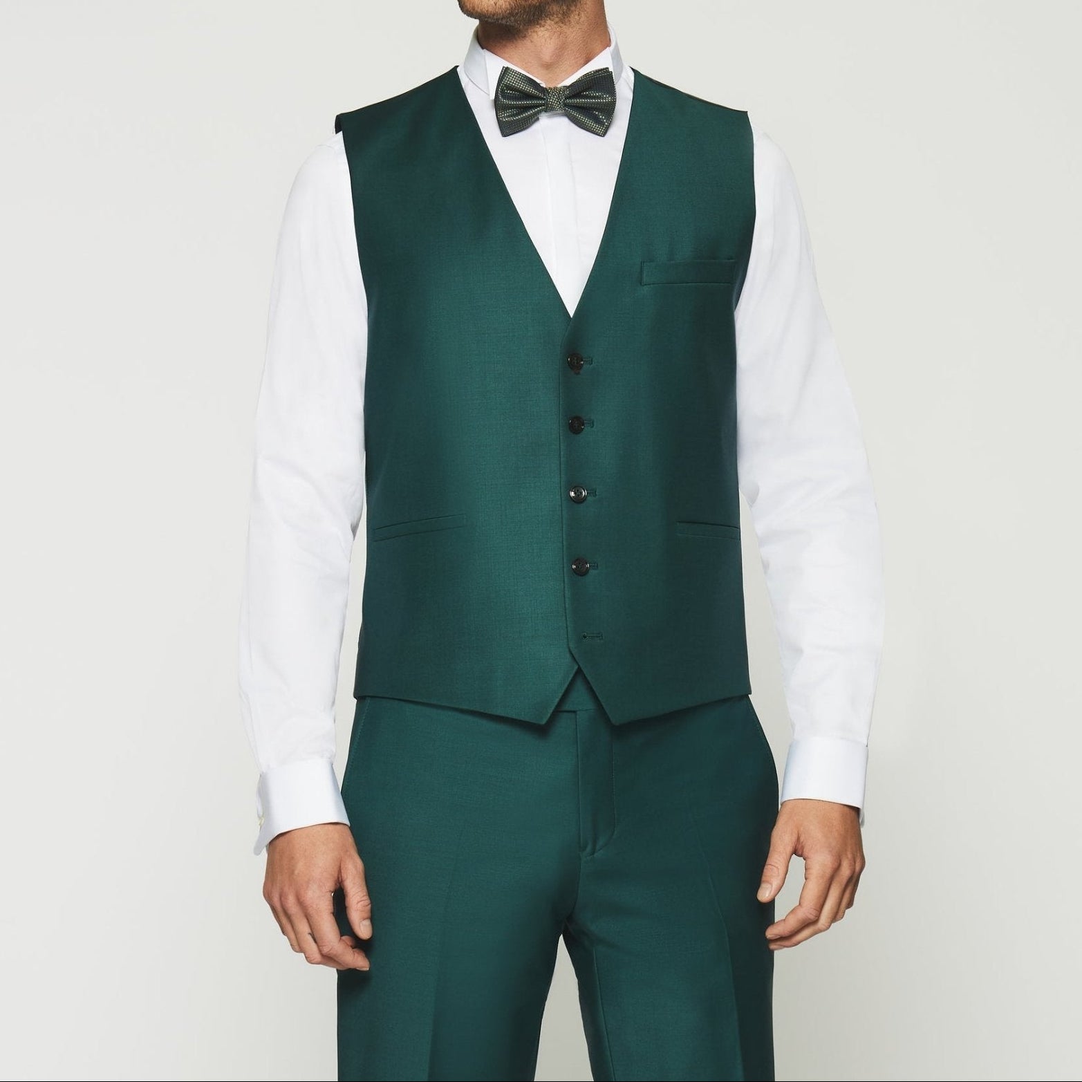Gilet de costume vert JFAVORI - IZAC