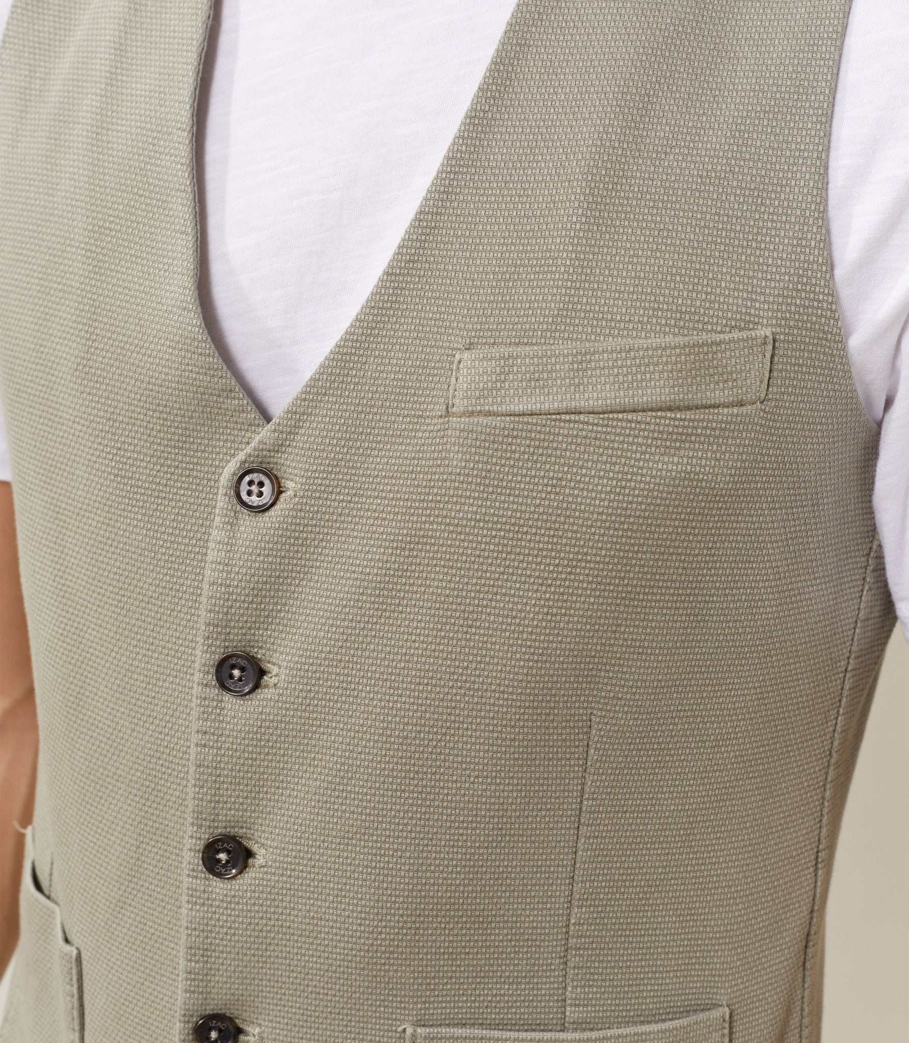 Gilet casual kaki "Quideal" - IZAC