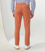 Chino micromotif orange "Berline" - IZAC