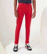 Pantalon casual satin rouge "Naccara" - IZAC