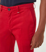 Pantalon casual satin rouge "Naccara" - IZAC