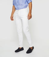 Pachelorrea" slack casual pants white