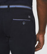 Paco" navy casual slim pants