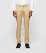 Pantalon chino satin beige PANAMAOUT - IZAC