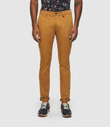 Panama" slim camel chino pants