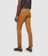 Panama" slim camel chino pants