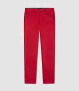 Pantalon chino satin rouge "Panama"