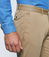 Perline" slim beige pants