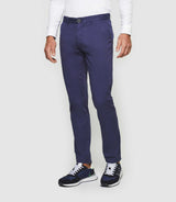 Perline" navy slim-fit pants