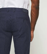 Punch" navy striped pants