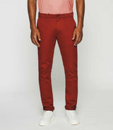 Pantalon chino slim rouge PANAMA - IZAC