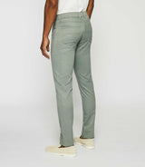 Pantalon slim kaki 5 poches en coton lin PASTEL IZAC