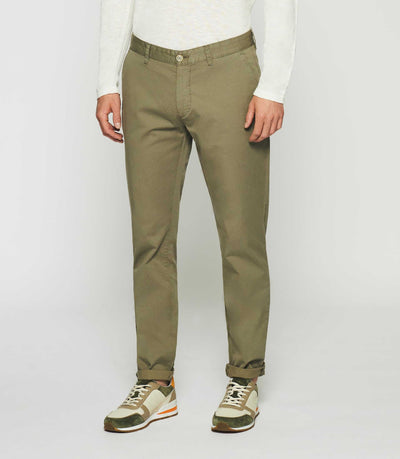 Pantalon slim à imprimé kaki PEPS - IZAC