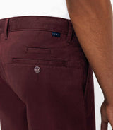 Pantalon chino satin bordeaux - IZAC