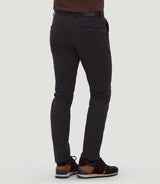 Pantalon chino slim bordeaux "Cobra" - IZAC