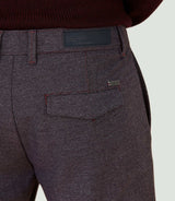 Pantalon chino esprit lainage bordeaux "Créatif" - IZAC