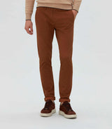 Chino imprimé camel "Cristal" - IZAC