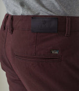 Pantalon casual bordeaux "Memoire" - IZAC