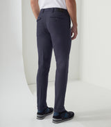 Pantalon chino taille élastique marine "Millau" - IZAC