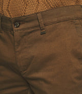 Pantalon chino slim marron VANAMA