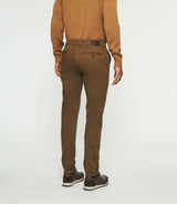 Pantalon chino slim marron VANAMA - IZAC