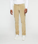 Pantalon chino effet velours beige VELOUTE IZAC